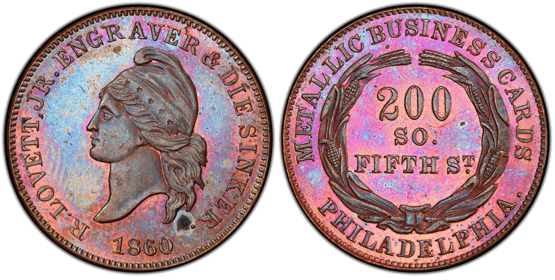 1860 Token Miller Pa-353 Copper R. Lovett, Jr.