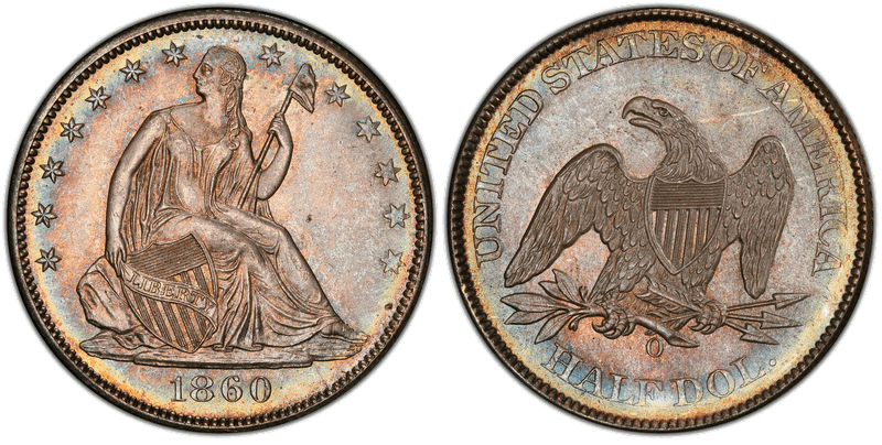 1860 Seated Liberty Half Dollar