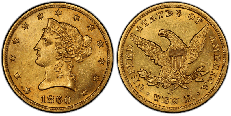 1860 Liberty Head Eagle
