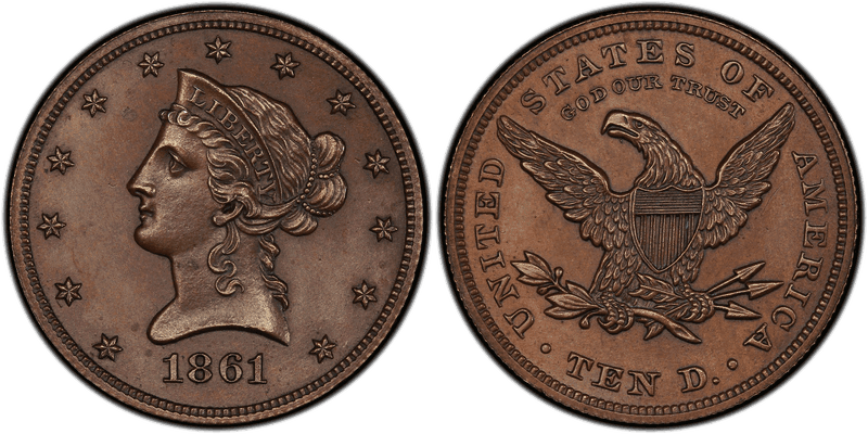 1861 Proof Eagle Pattern - J-287