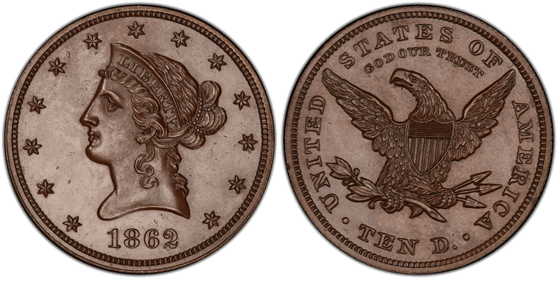1862 Proof Eagle Pattern - J-298