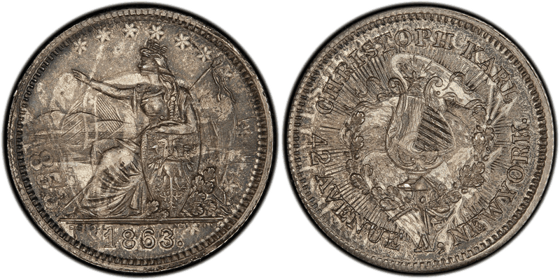 (1863) Silver Civil War Store Card F-630AM-1fo, Christoph Karl NY