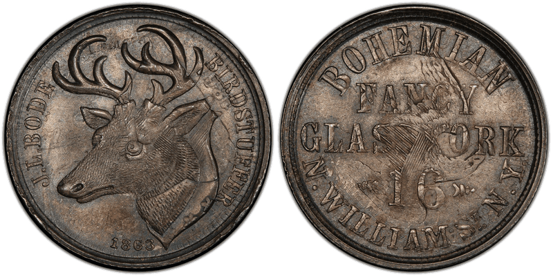 (1863) Civil War Store Card F-630H-1fo, NY