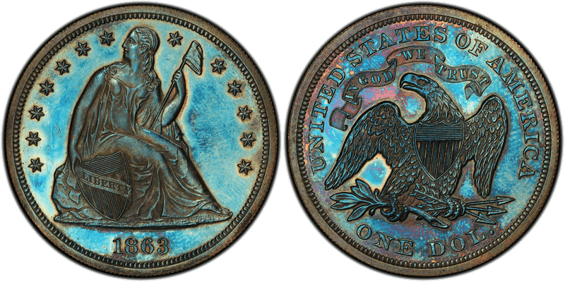 1863 Proof Dollar Pattern - J-346