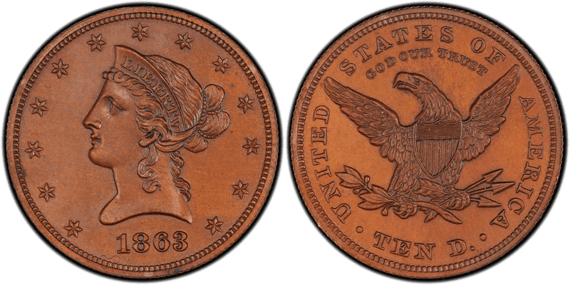 1863 Proof Eagle Pattern - J-352