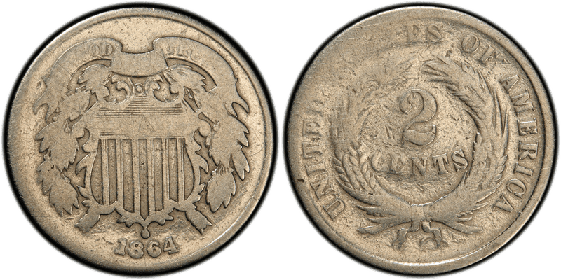 1864 Proof Two Cent Pattern - J-372a