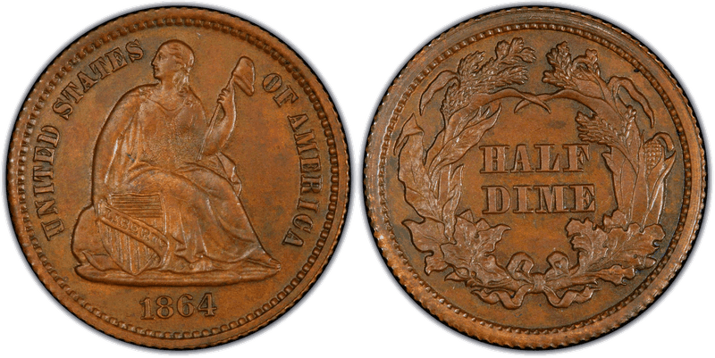 1864 Half Dime Patterns