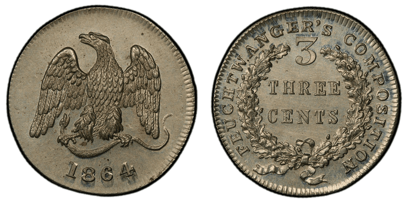 1864 Feuchtwanger Tokens