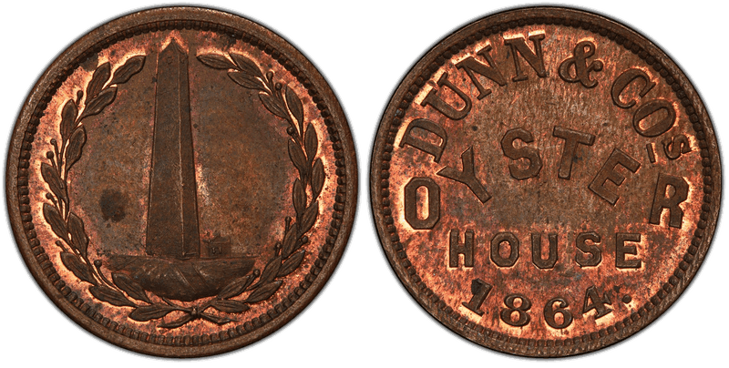 (1864) Civil War Store Card F-200A-4a, Dunn & COs MA