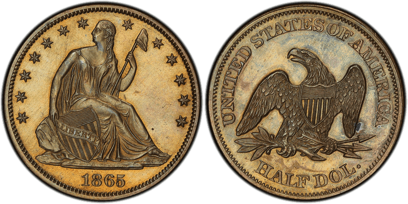 1865 Proof Half Dollar Pattern - J-432