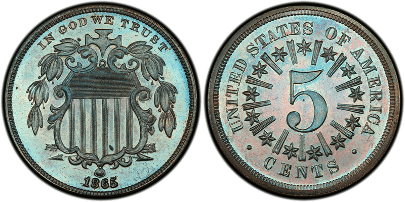 1865 Proof Nickel Pattern - J-417