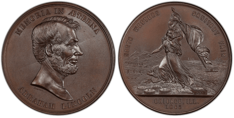1865 Bronze Medal J-CM-45, King-501, Sanitary Fair