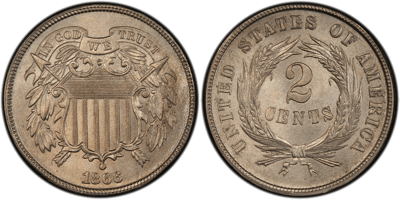 1866 Two Cent Pattern - J-459