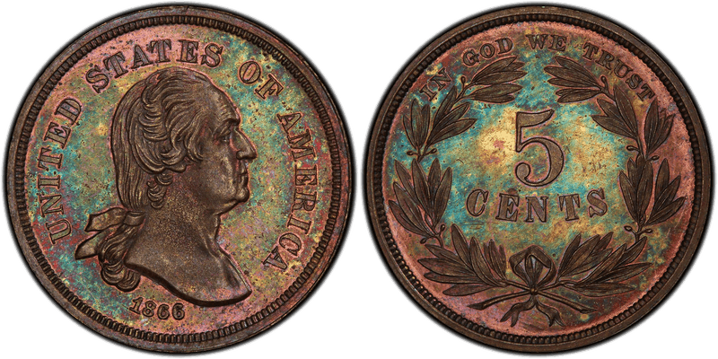1866 Proof Nickel Pattern - J-462