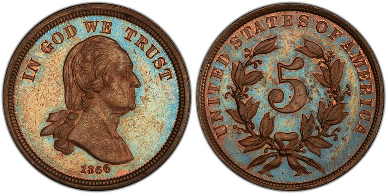 1866 Proof Nickel Pattern - J-465