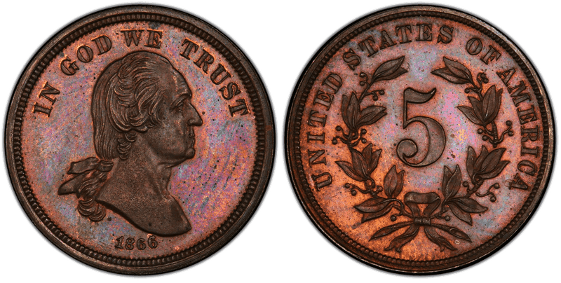 1866 Proof Nickel Pattern - J-468