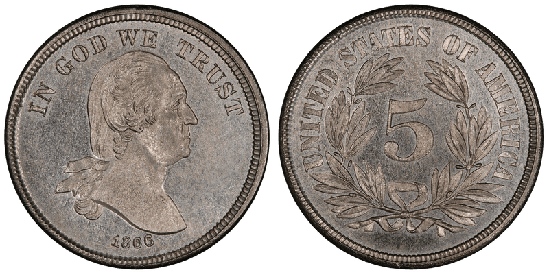 1866 Proof Nickel Pattern - J-470