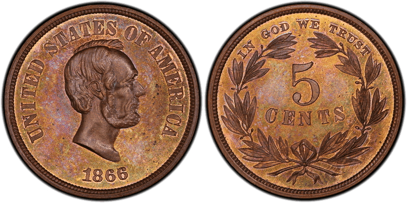 1866 Proof Nickel Pattern - J-487