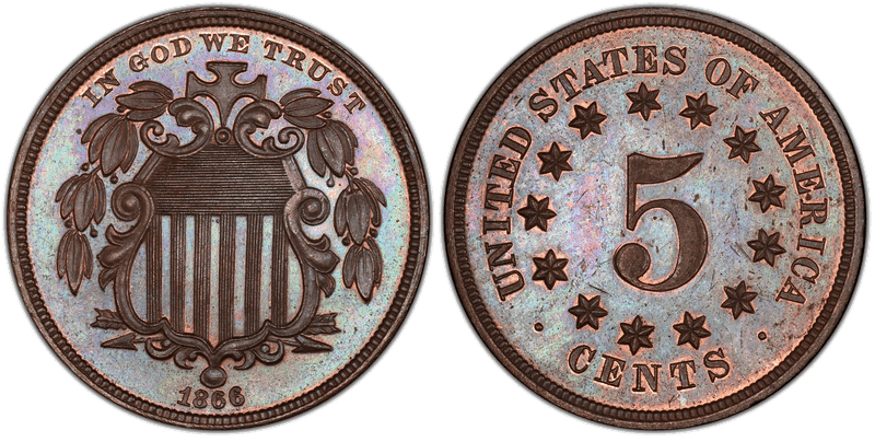 1866 Proof Nickel Pattern - J-508