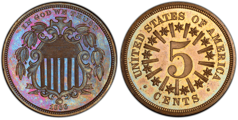 1866 Proof Nickel Pattern - J-510
