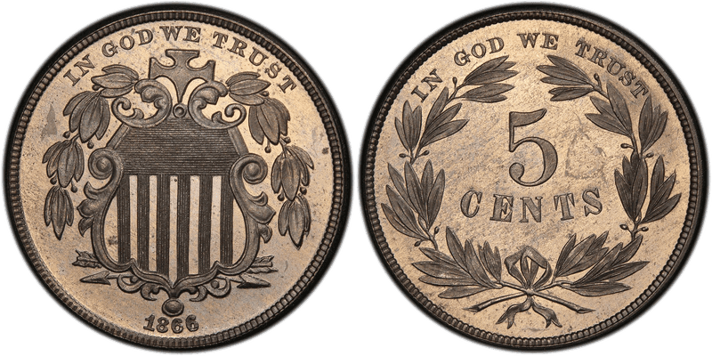 1866 Proof Nickel Pattern - J-531