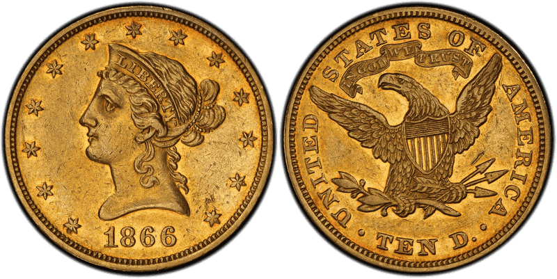1866 Liberty Head Eagle