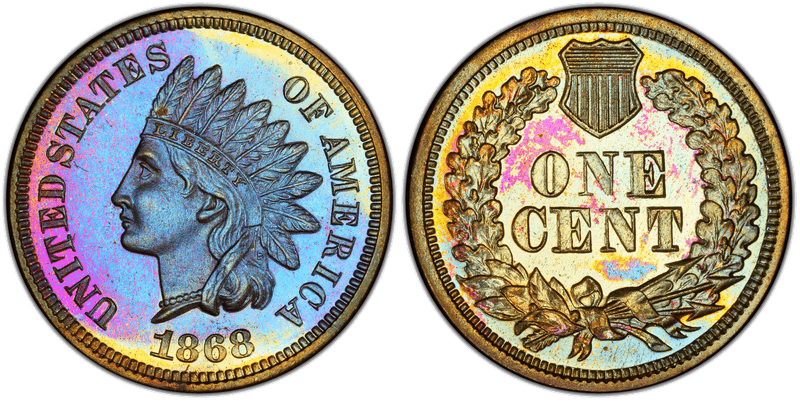 1868 Proof Indian Head Cent