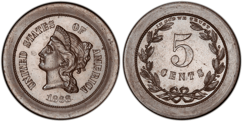 1868 Proof Nickel Pattern - J-627