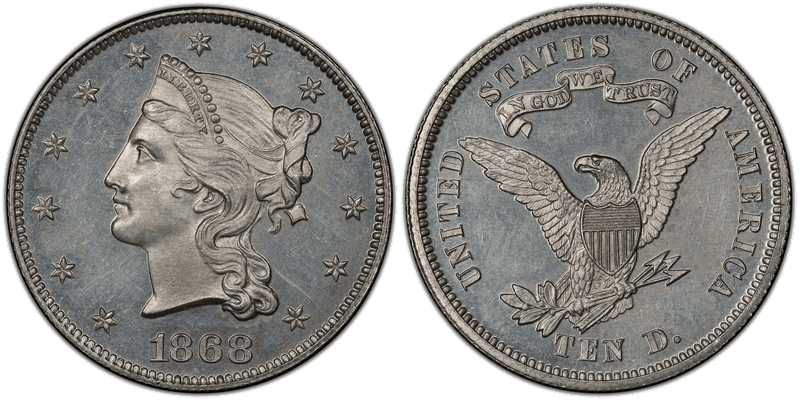 1868 Proof Eagle Pattern - J-663