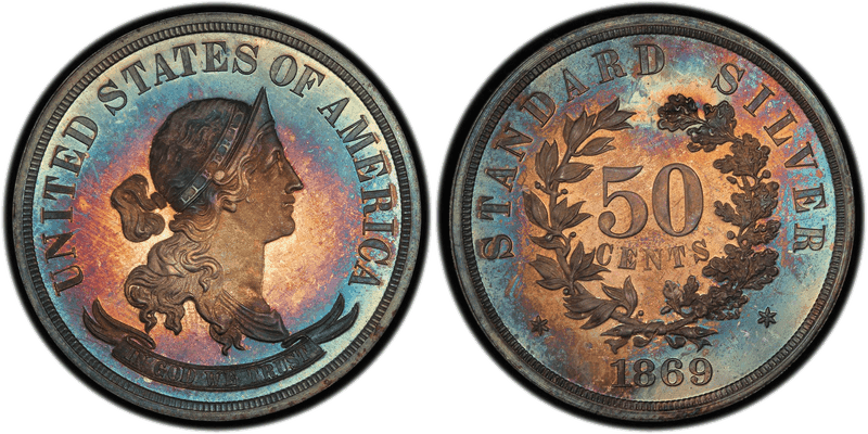 1869 Proof Half Dollar Pattern - J-749