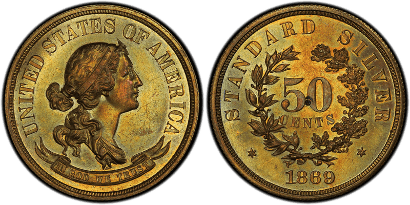 1869 Proof Half Dollar Pattern - J-759a