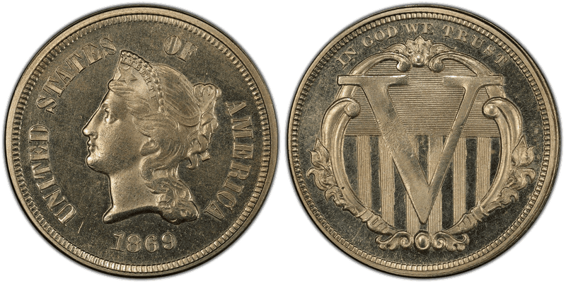 1869 Proof Nickel Pattern - J-683