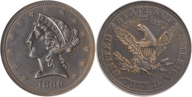 1869 Half Eagle Patterns
