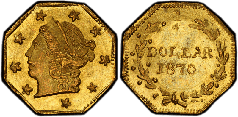 1870 Gold Quarter - BG-713