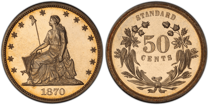 1870 Proof Half Dollar Pattern - J-928