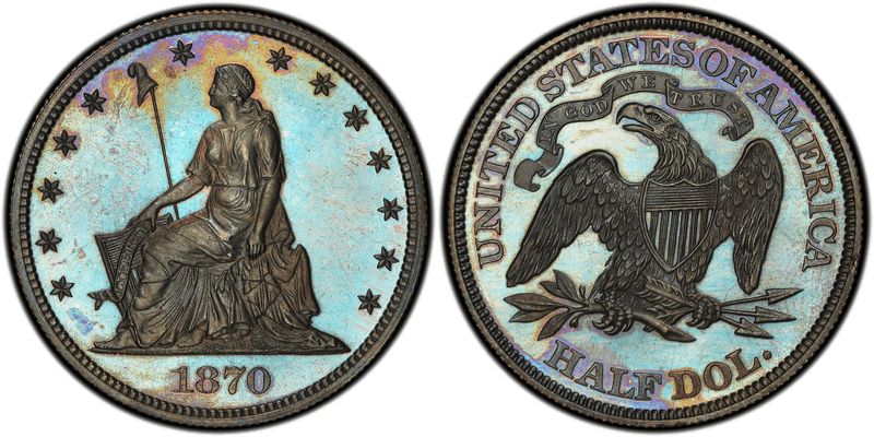 1870 Proof Half Dollar Pattern - J-935