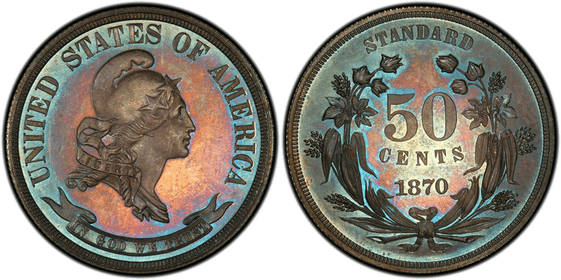 1870 Proof Half Dollar Pattern - J-939