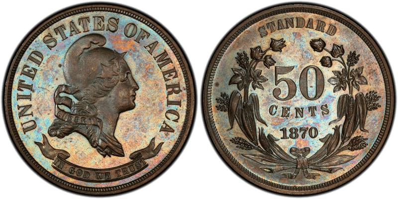 1870 Proof Half Dollar Pattern - J-942