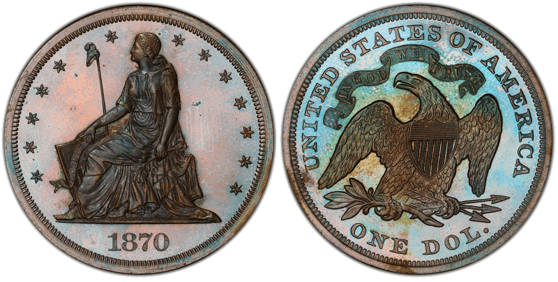 1870 Proof Dollar Pattern - J-1004