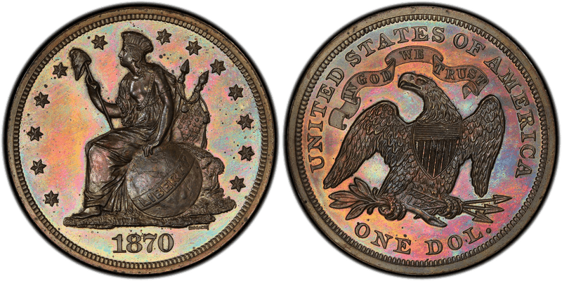 1870 Proof Dollar Pattern - J-1017