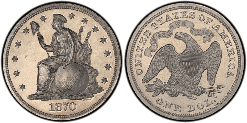 1870 Proof Dollar Pattern - J-1018