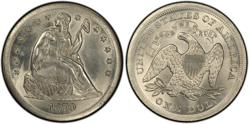 1870 Proof Dollar Pattern - J-1022