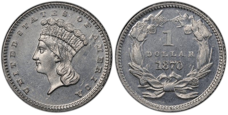 1870 Proof Dollar Pattern - J-1024
