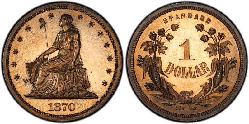 1870 Proof Dollar Pattern - J-996