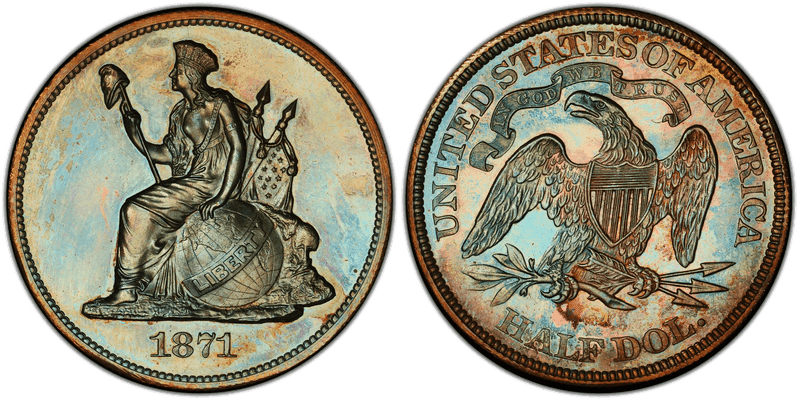 1871 Proof Half Dollar Pattern - J-1109