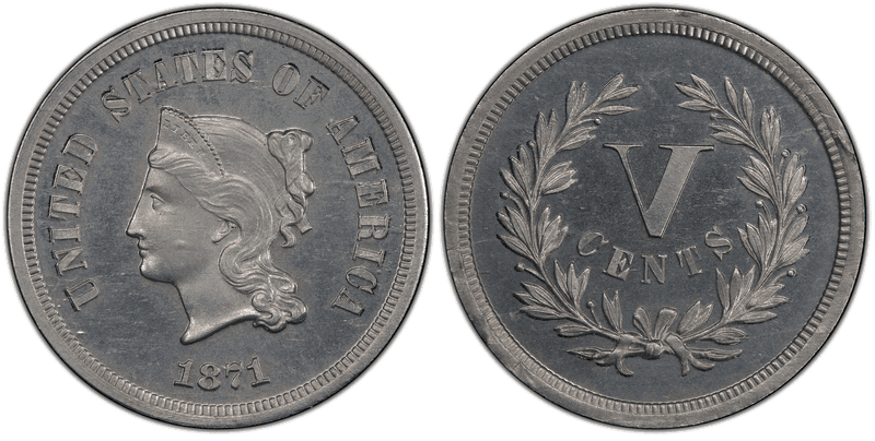 1871 Proof Nickel Pattern - J-1052
