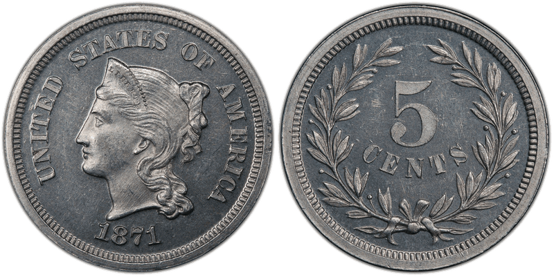 1871 Proof Nickel Pattern - J-1055