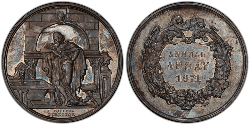 1871 Assay Commission Medal - JK-AC-9, Silver, Archimedes