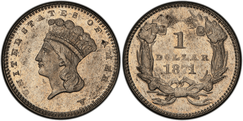 1871 Proof Dollar Pattern - J-1163