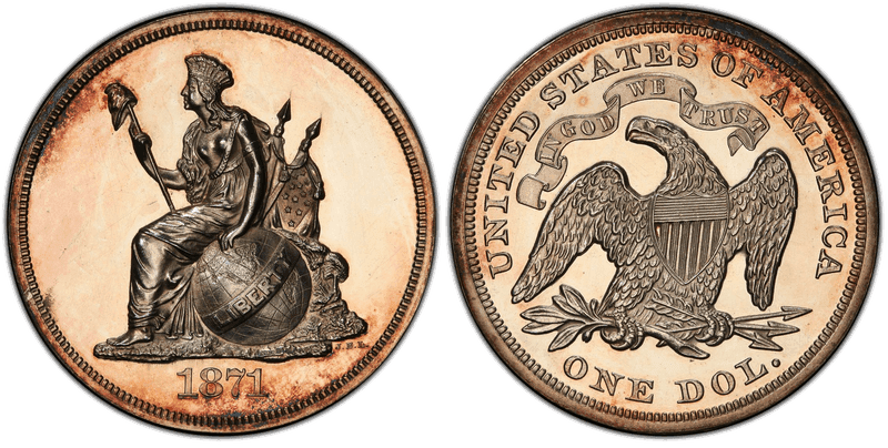 1871 Proof Dollar Pattern - J-1127